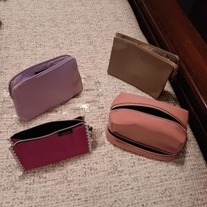 Lancome Lavender, Beige, and Pink Cosmetic Bag Collection